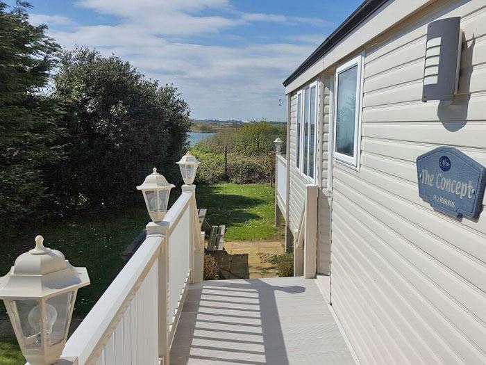 Privately owned caravan on Romney Sands Holiday Park in Kent