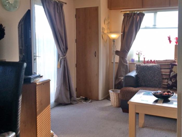 Pet friendly, three bedroom caravan at Cresswell Towers in Northumberland