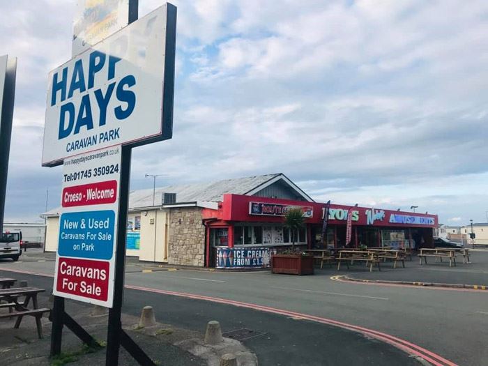 Happy Days Towyn Site Map Three Bedroom Caravan For Hire At Happy Days Caravan Park In Towyn, North  Wales