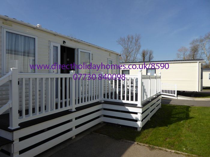Central heated and double glazed caravan for hire at Waterside Holiday Park & Spa in Weymouth