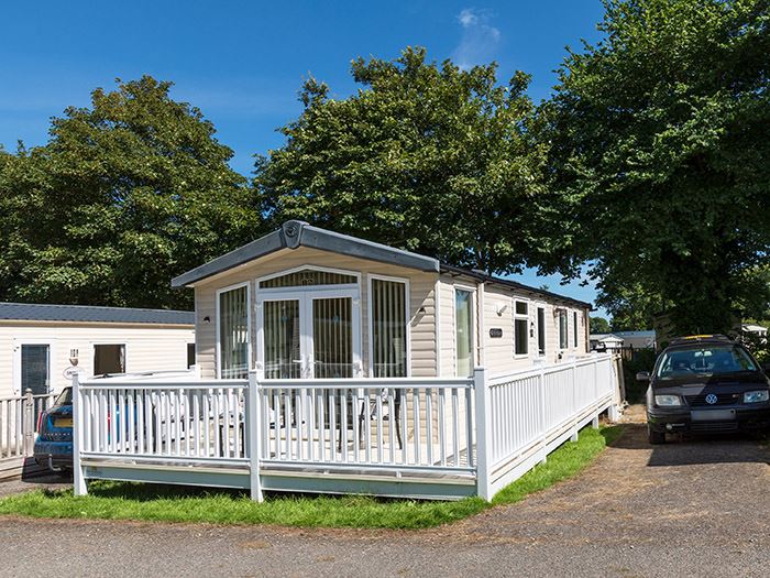 Pet friendly caravan on Trevella Holiday Park in Newquay