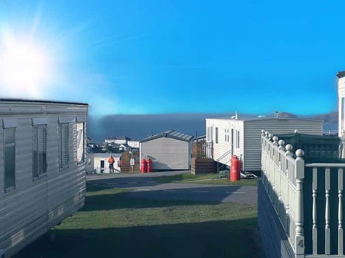 Two bedroom caravan for hire at Liskey Hill Caravan Park in Perranporth