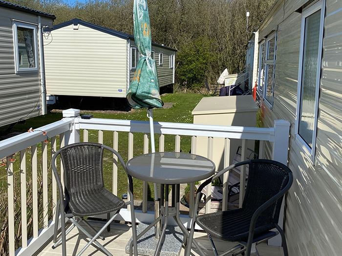 Pet friendly caravan for hire at Rye Harbour Holiday Park in Rye with
