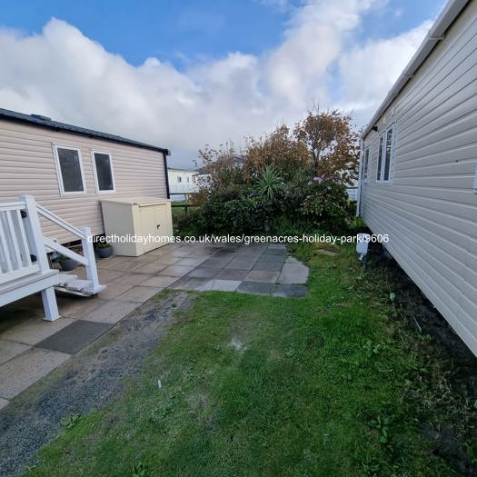 Patio area and car parking
